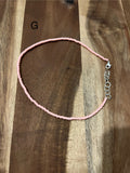 SOLID MEDIUM PINK BEADED CHOKER