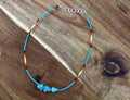 TURQUOISE AND TEQUILA SPECIALTY CHOKER