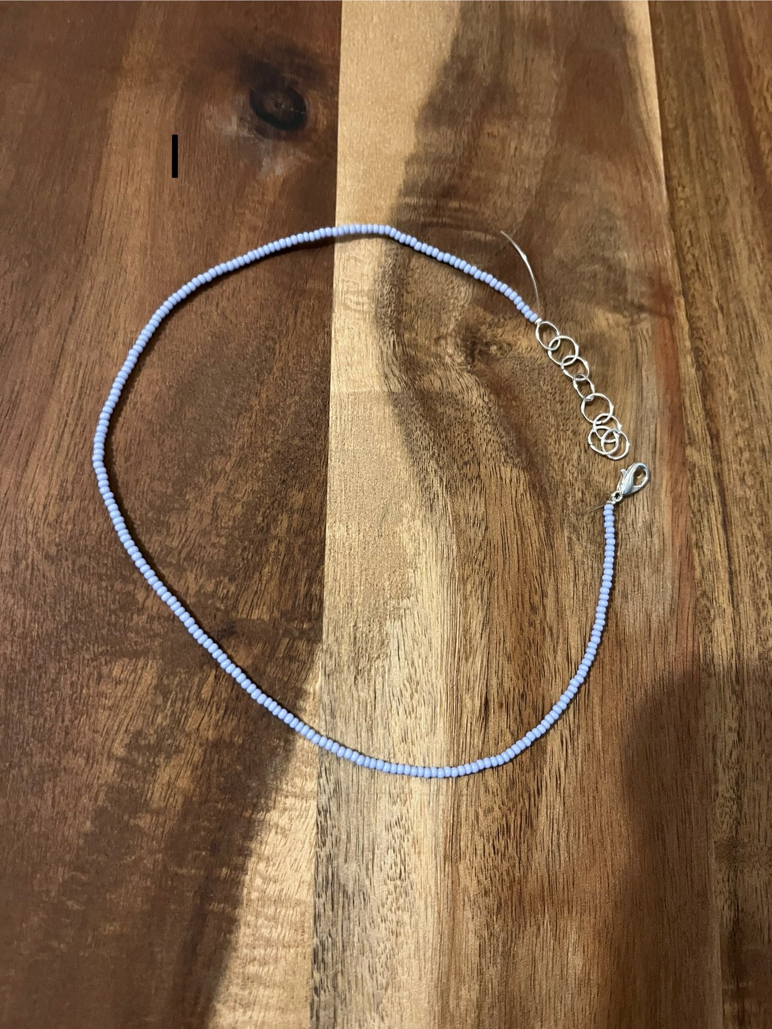 SOLID LIGHT PURPLE BEADED CHOKER
