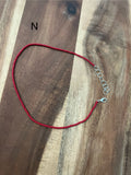 SOLID BURGUNDY BEADED CHOKER
