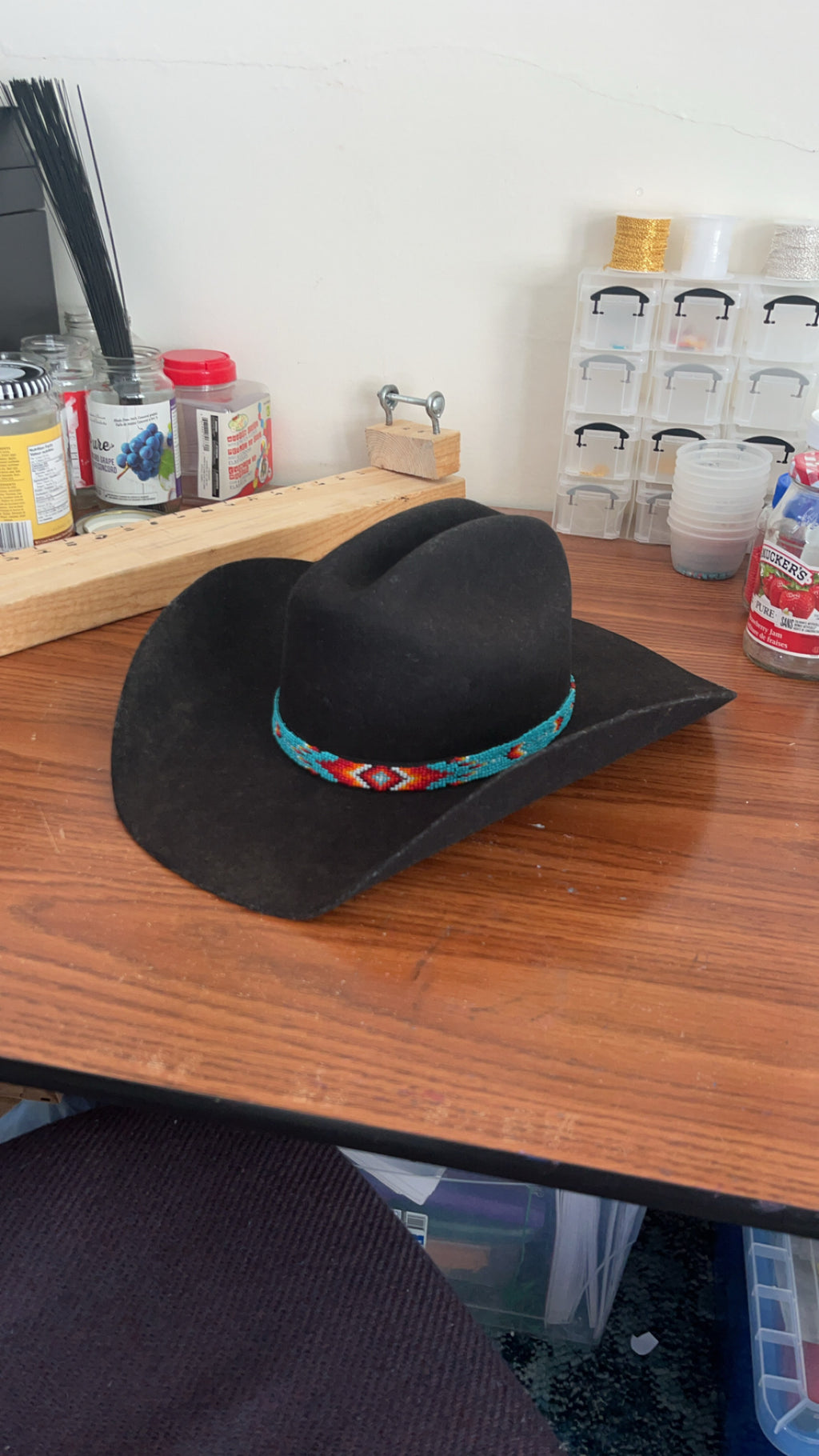 AMERICAN HONEY BEADED HATBAND