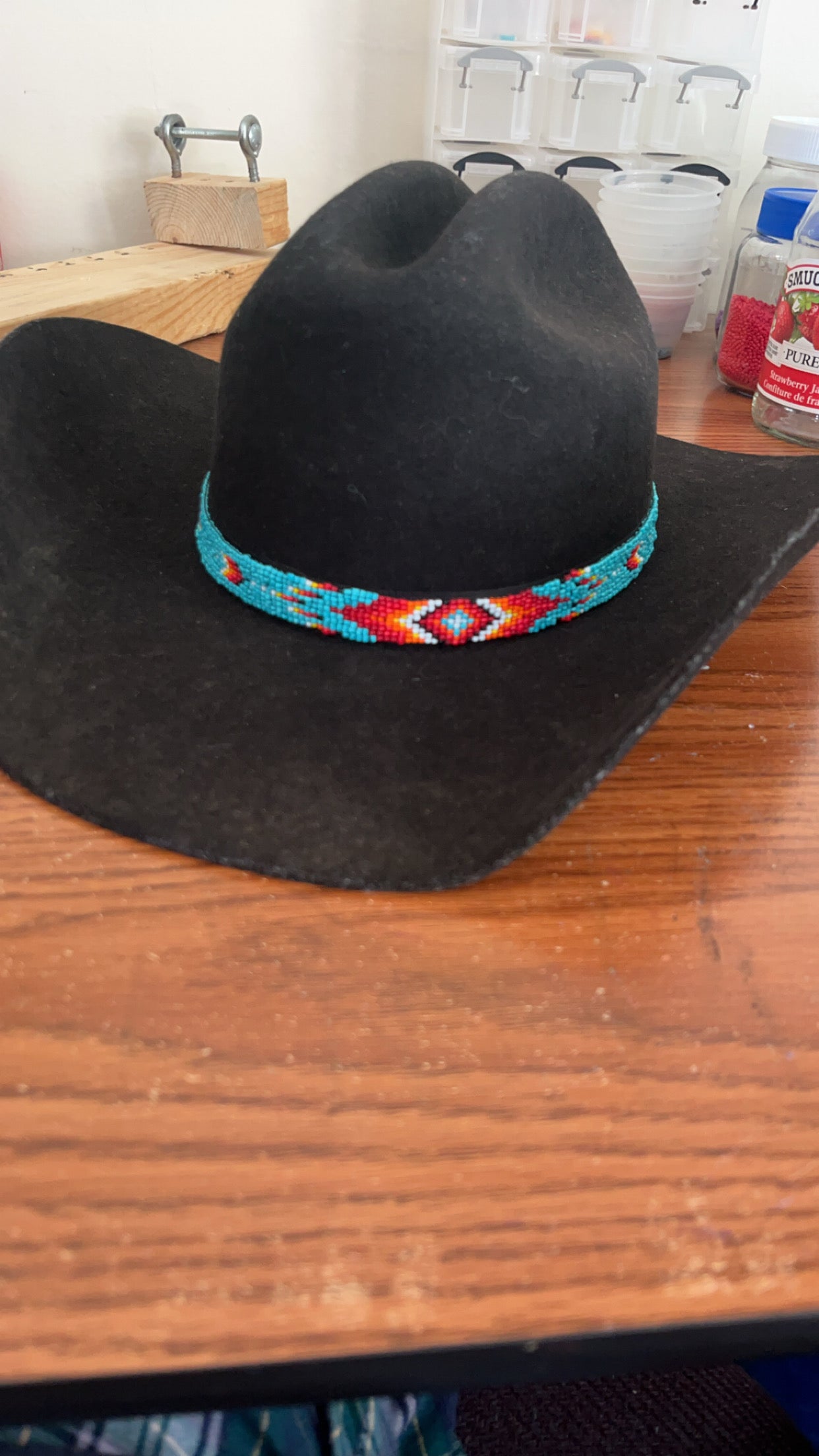 AMERICAN HONEY BEADED HATBAND