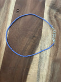 SOLID MEDUIM PURPLE BEADED CHOKER