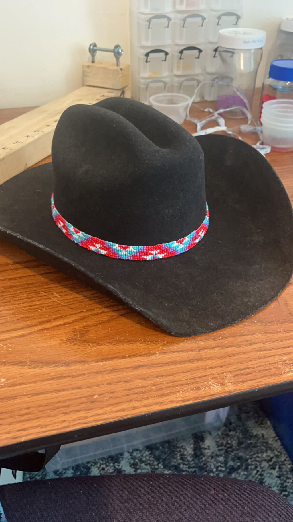 PUNCHY LITTLE THING BEADED HATBAND