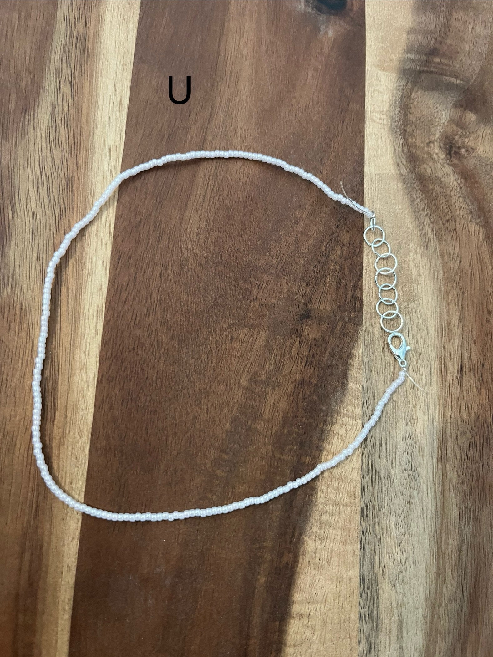 SOLID SHINY LIGHT PINK BEADED CHOKER